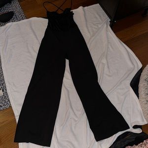 Express black dressy romper